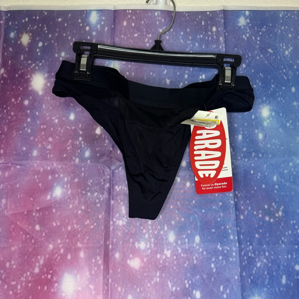 New women’s black parade thong 🛍